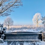 Toreinfahrt im Winter FeWo Pfotenglueck
